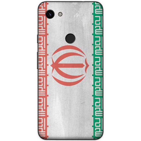 Iran Flag Distressed Google Pixel 3a Skin